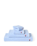 LEXINGTON Original Handtuch weiß / blau gestreift