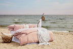 Lexington Wave Printed Bettwäsche-Set aus Baumwoll-Satin