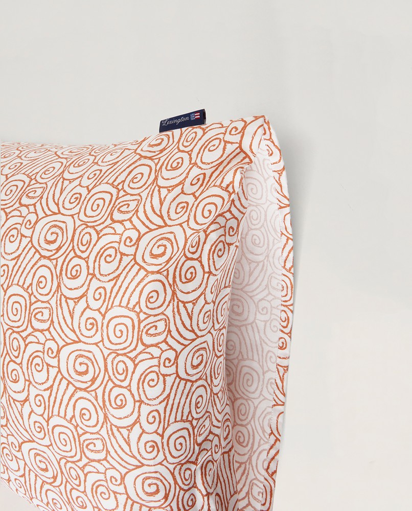 Lexington Wave Printed Bettwäsche-Set aus Baumwoll-Satin