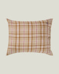 LEXINGTON Karierter Kissenbezug aus Baumwollflanell, fudge/beige/fig
