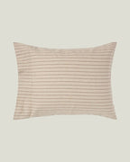 LEXINGTON Bettwäsche-set aus Baumwollflanell mit nadelstreifen, beige/braun