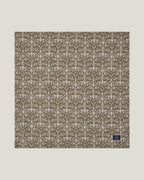 LEXINGTON Ornament-Jacquard-baumwollserviette, beige/dunkeloliv