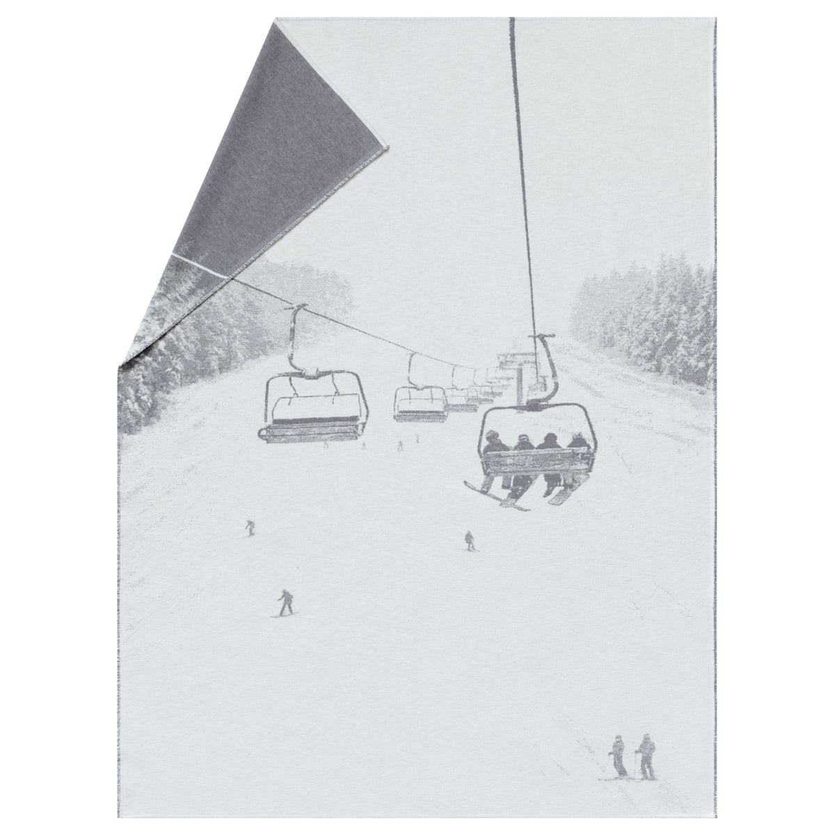 David Fussenegger Skilift Baumwolldecke