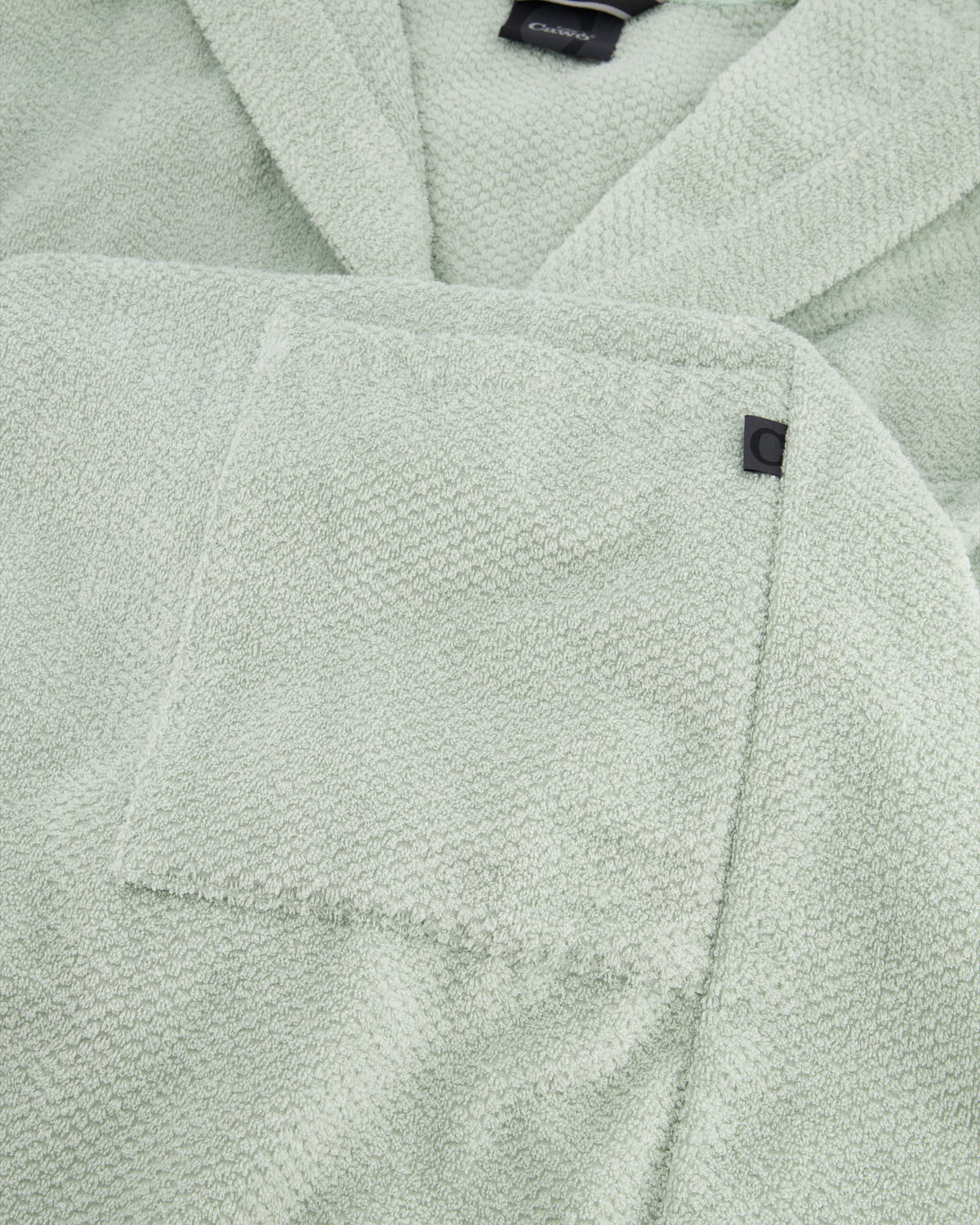 Cawö Pure 5223 Damen-Bademantel mit Kapuze – Baumwolle