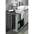 Cawö Black&White Bubbles Duschtuch – Baumwolle