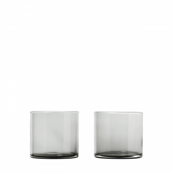 blomus MERA Trinkgläser 2er-Set – Rauchglas 200 ml