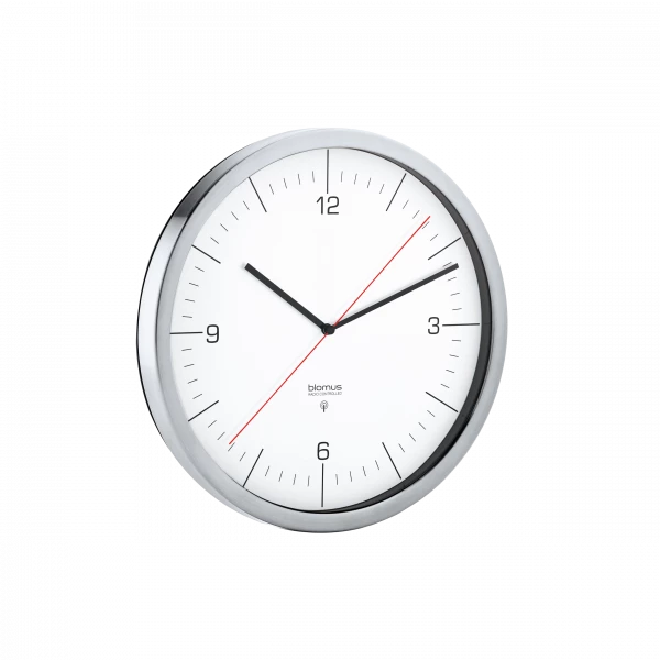 blomus CRONO Wanduhr mit Funkwerk – Edelstahl matt