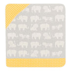 David Fussenegger JUWEL Babydecke Zoo mit Kapuze 80x80 cm – Wolle