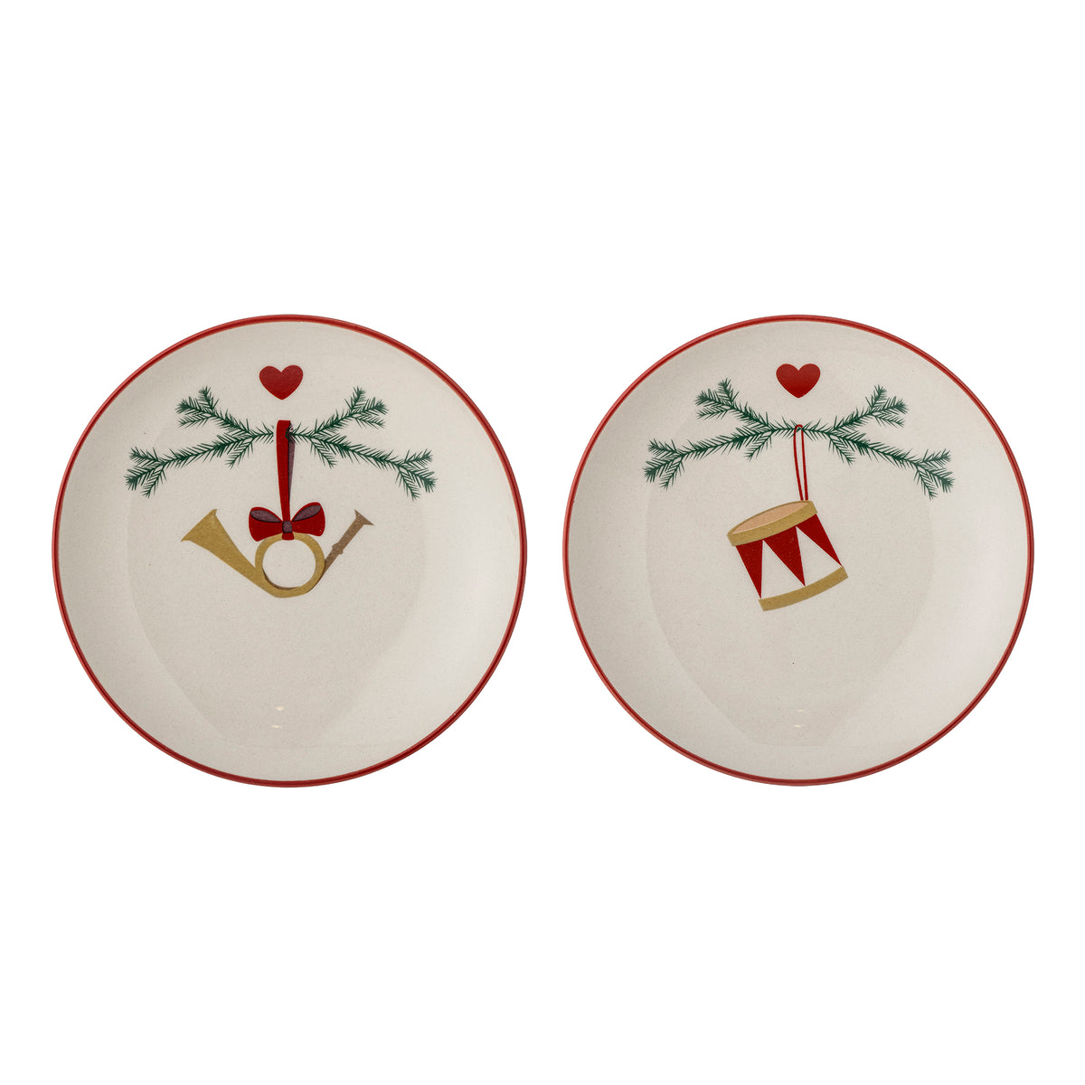 Bloomingville Yule Teller Steingut 2er- Set