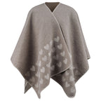 David Fussenegger Herzen Poncho-Decke