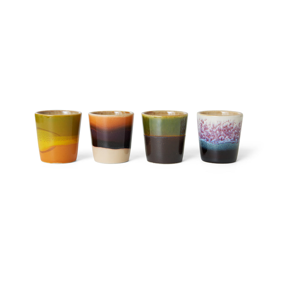 HKliving 70s Ceramics Eierbecher - 4er-Set