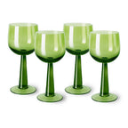 HKliving The Emeralds Weinglas 4er-Set – Glas, Lime Green