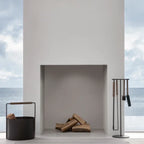 blomus ASHI Kamingarnitur 5-teilig – Stahl & Eiche