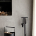 blomus ASHI Kamingarnitur 5-teilig – Stahl & Eiche