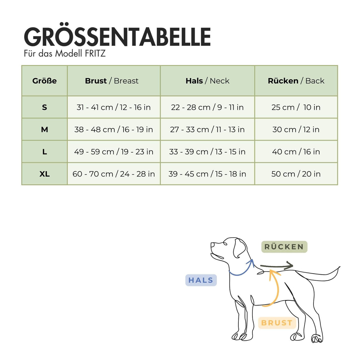 Hundejacke FRITZ Olive
