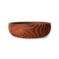 HKliving Hand Carved Schale L – Mahagoni-Holz handgeschnitzt