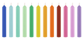 Remember Candy Geburtstagskerzen 12er-Set – bunt & feierlich
