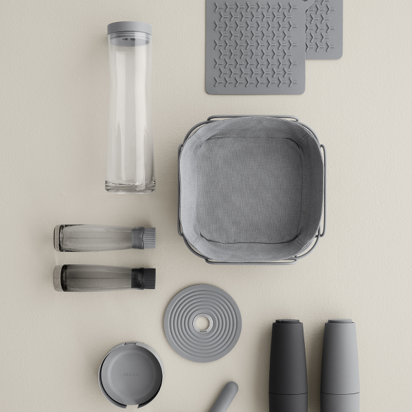 blomus OOLONG Untersetzer aus Edelstahl mit Silikon