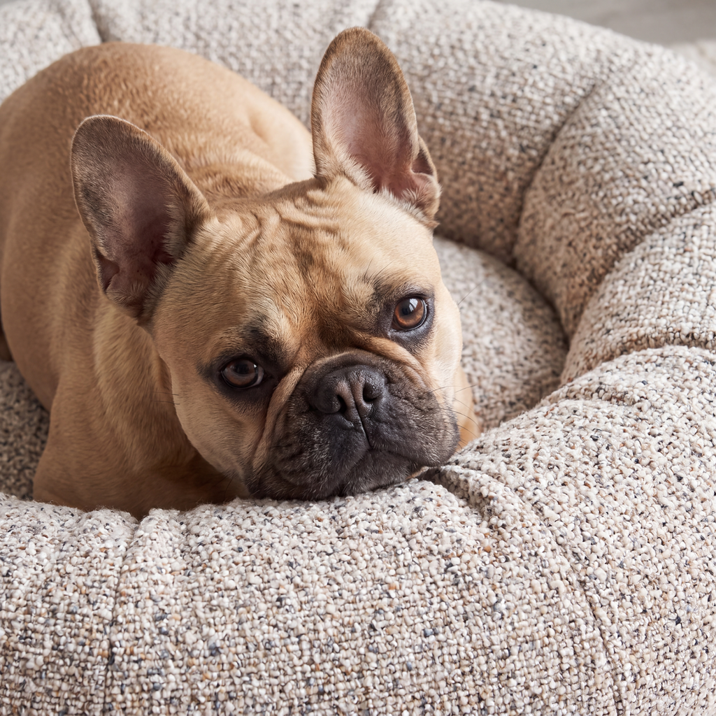 Hundebett LENI Bouclé Beige