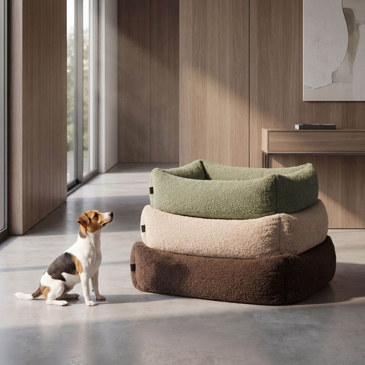 Hundebett SVEN Teddy Braun