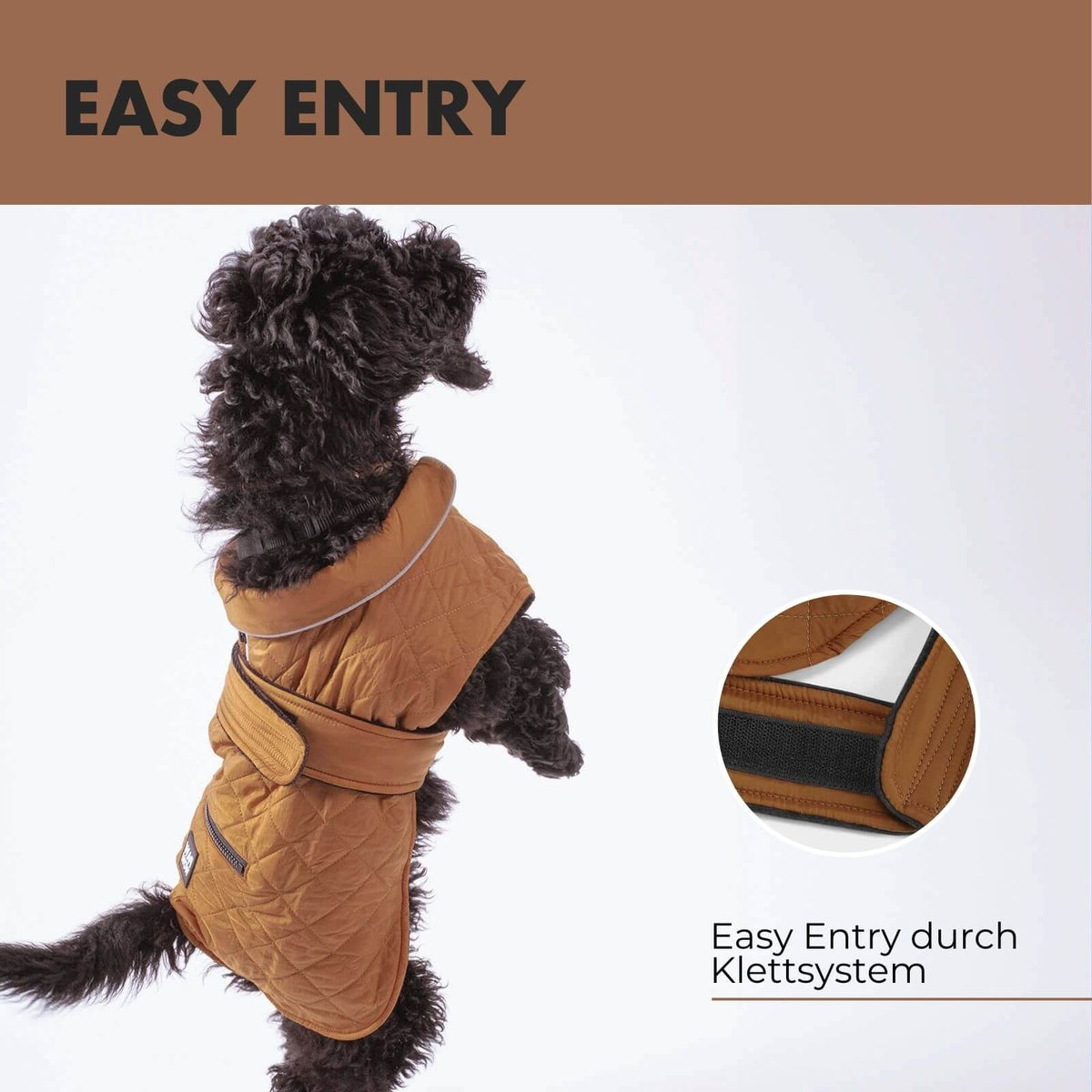 Hundejacke FRITZ Braun
