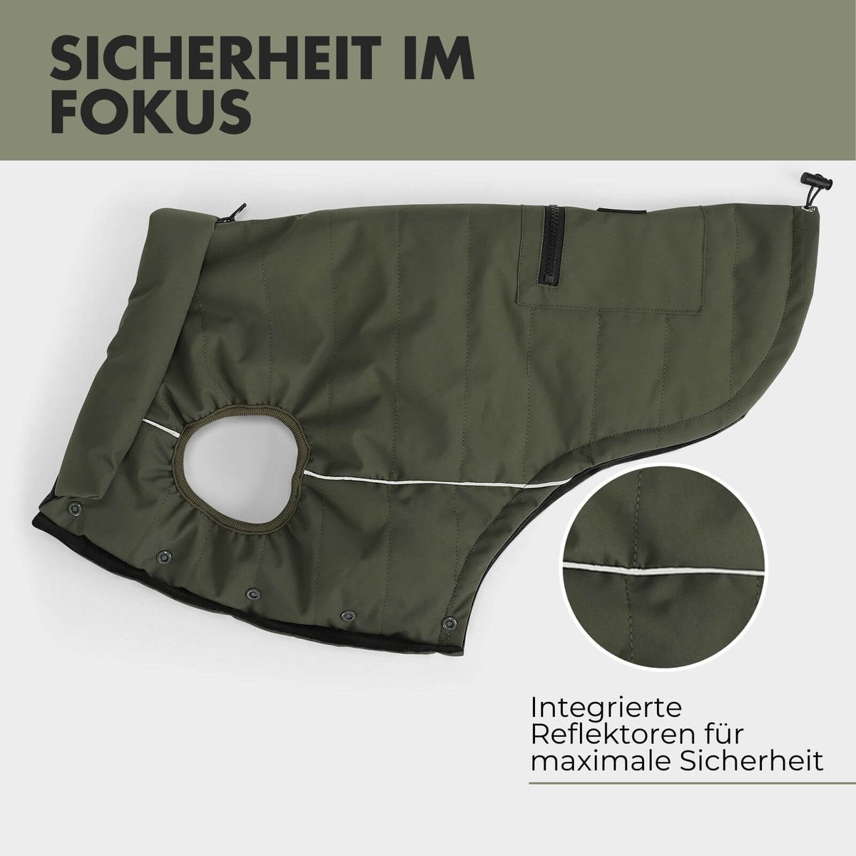 Hundejacke TONI Olive
