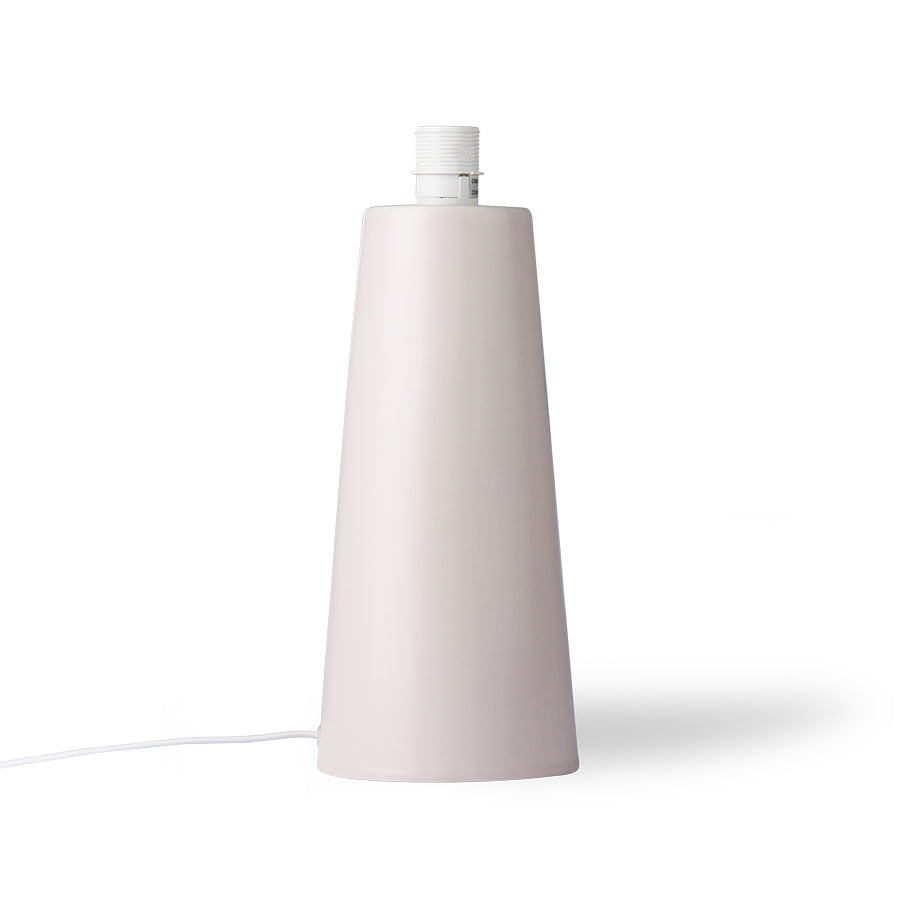 HKliving Cone Lamp Base M – Lampensockel Steinzeug Matt Skin