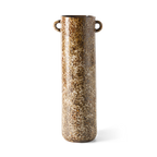 HKLiving Vase long reactive brown