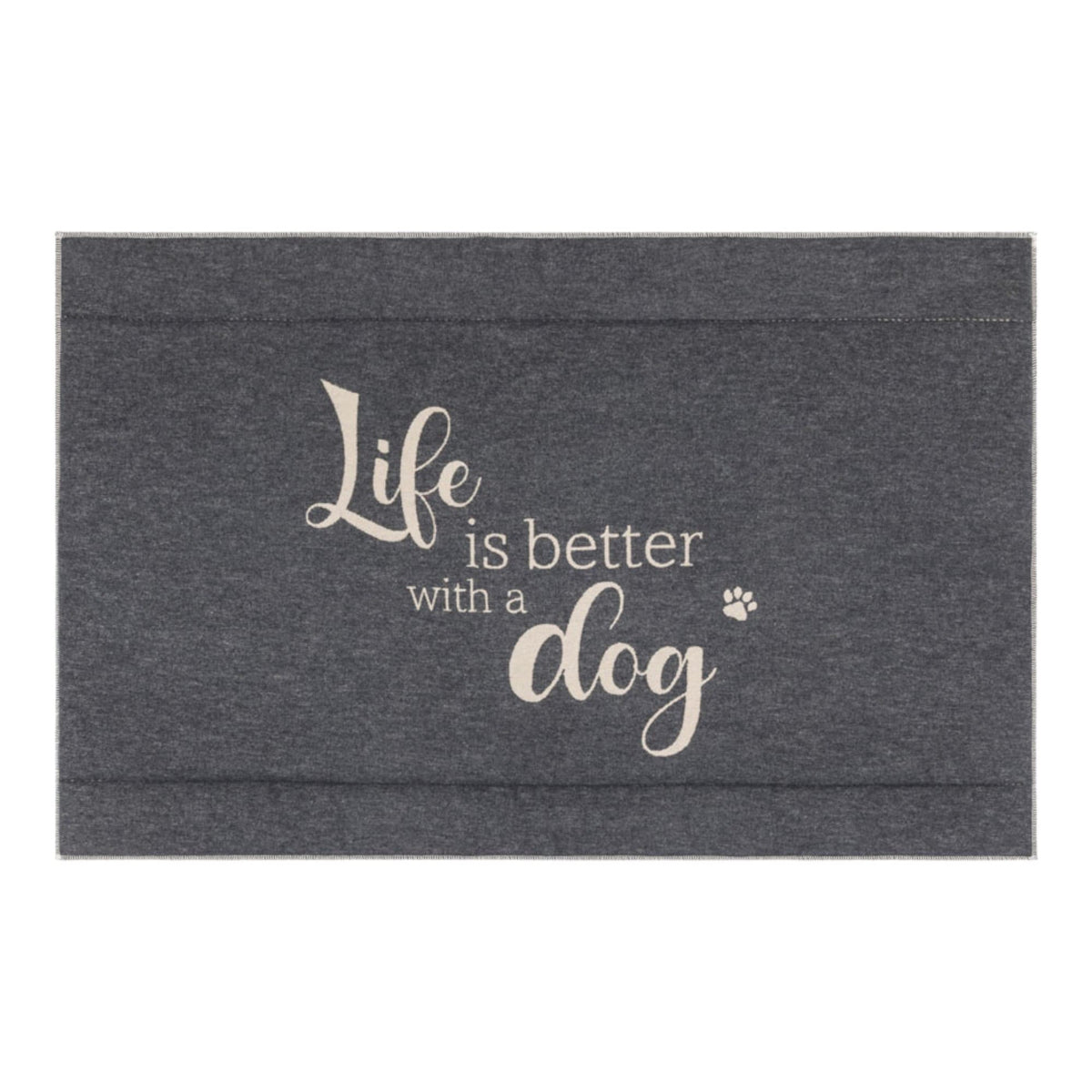 David Fussenegger DOG & CAT Life is better Hundematte – Wolle